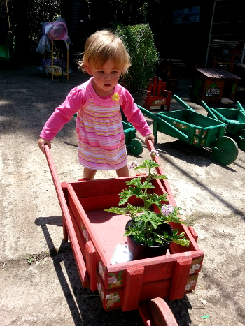 Helping Out at a Nursery